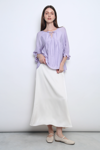 Sunbelle Babydoll Blouse Periwinkle