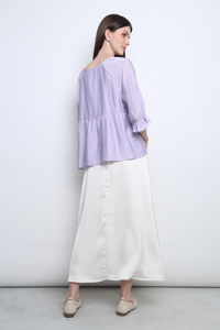 Sunbelle Babydoll Blouse Periwinkle