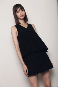 Sundae Club Tiered Top Black