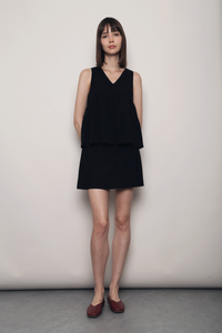 Sundae Club Tiered Top Black