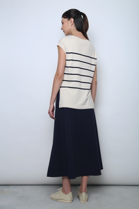 Sundae Stripe Sleeveless Knit Top Malt