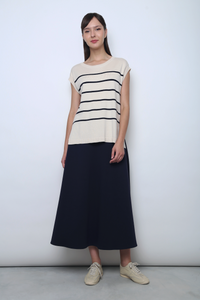 Sundae Stripe Sleeveless Knit Top Malt