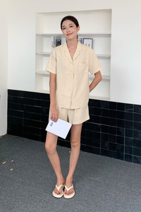 Sweet Slumber Gingham Pajamas Set Sunshine