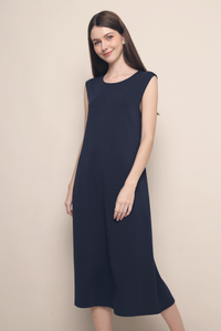 Tabby Muscle Tank Dress Navy