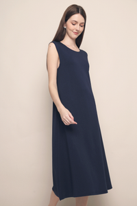 Tabby Muscle Tank Dress Navy