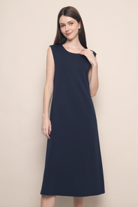 Tabby Muscle Tank Dress Navy