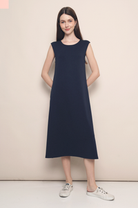 Tabby Muscle Tank Dress Navy