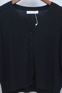 Tate Ultra Soft Boxy Knit Cardigan Black (Restock)