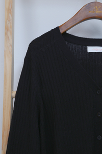 Tate Ultra Soft Boxy Knit Cardigan Black (Restock)