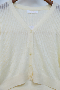 Tate Ultra Soft Boxy Knit Cardigan Off-White (Restock)
