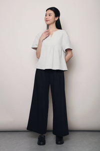 Tods V2 Notch Neck Top Oat (Restock)