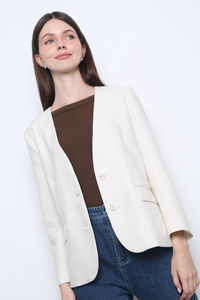 Uptown Girl Linen Blazer