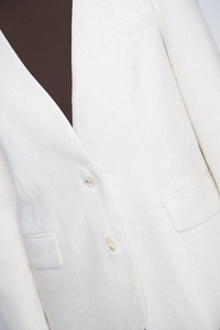 Uptown Girl Linen Blazer