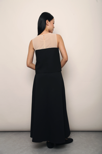 Valentina Mesh Sweetheart Top Black