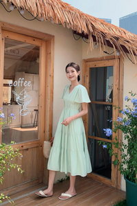 Viola Tier Maxi Dress Apple Mint