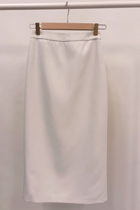 Work to Wine Midi Skirt Ivory (Backorder)