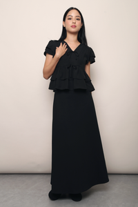 Waltz Skater Midi Skirt Black