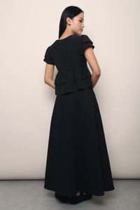 Waltz Skater Midi Skirt Black