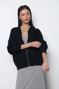 Warm Hug V2 Knit Hoodie Black (Backorder)