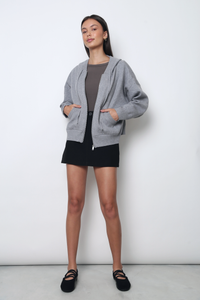 Warm Hug V2 Knit Hoodie Grey (Backorder)