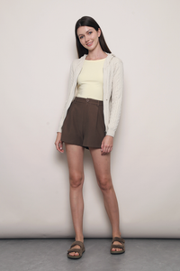 Westbourne Cable Knit Hoodie Oat (Restock)