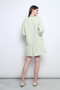 Wisteria Dropwaist Eyelet Dress Sage