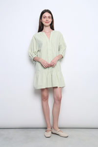 Wisteria Dropwaist Eyelet Dress Sage
