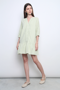 Wisteria Dropwaist Eyelet Dress Sage