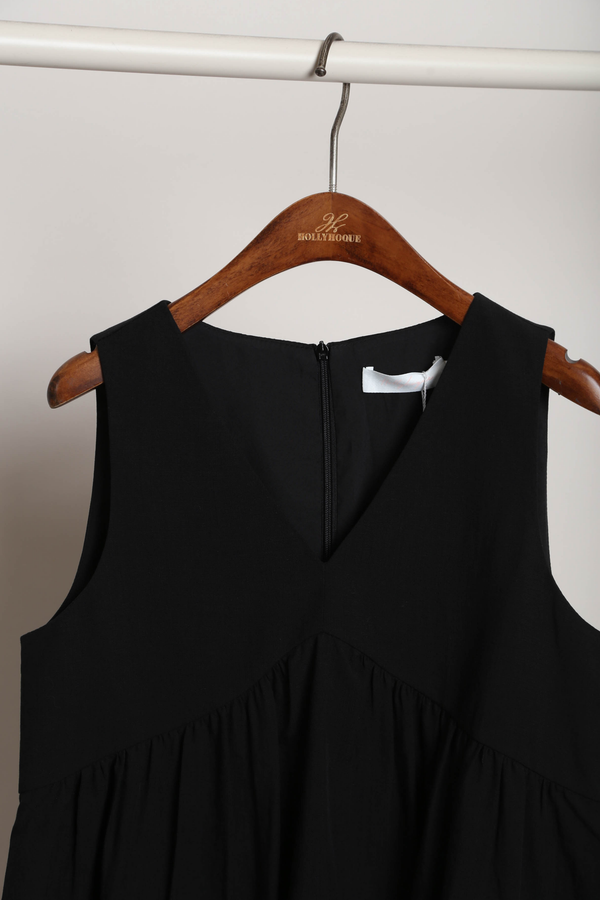 With Love Sleeveless Blouse Black