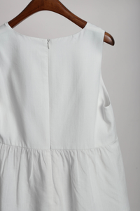 With Love Sleeveless Blouse Cream