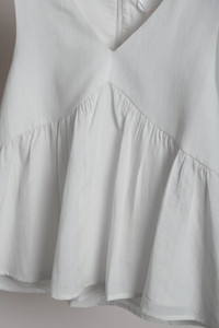 With Love Sleeveless Blouse Cream