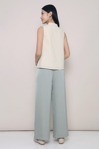 Xin Oriental Sleeveless Blouse Ivory