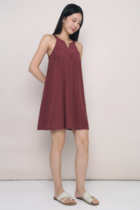 Zen Racerfront Dress Burgundy