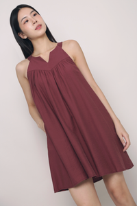 Zen Racerfront Dress Burgundy