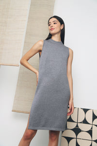 Reynold Slit Knit Dress Grey (Restock)
