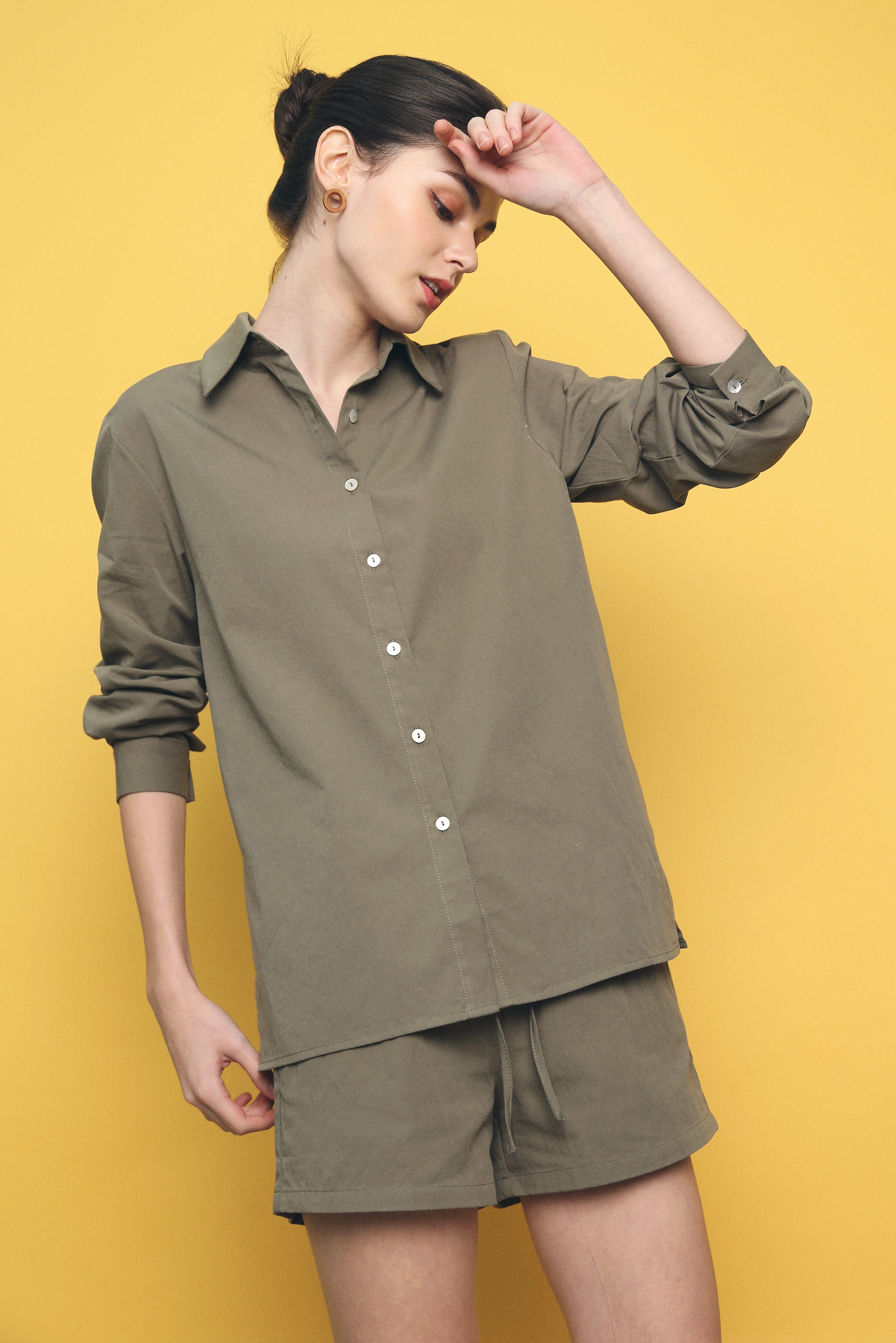 Armin Cotton Shirt Olive