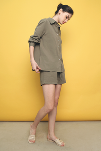 Armin Cotton Shorts Olive