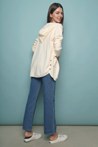 Ashleigh Oversized Hooded Cardigan Malt