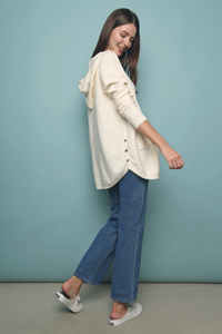Ashleigh Oversized Hooded Cardigan Malt
