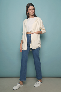 Ashleigh Oversized Hooded Cardigan Malt