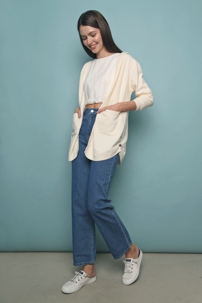 Ashleigh Oversized Hooded Cardigan Malt