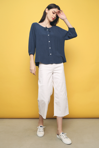 Benji Resort Blouse Navy