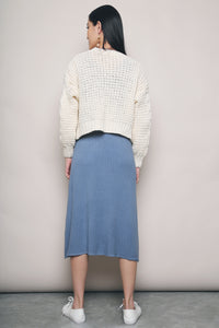 Gretel Cable Knit Cardigan Cream