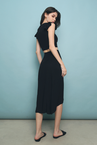Enchanted Sweetheart Cropped Top Black