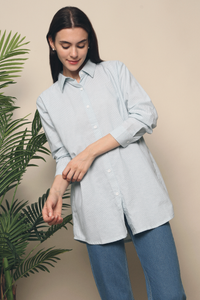 Helen Stripe Shirt Blue