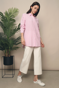 Helen Stripe Shirt Pink