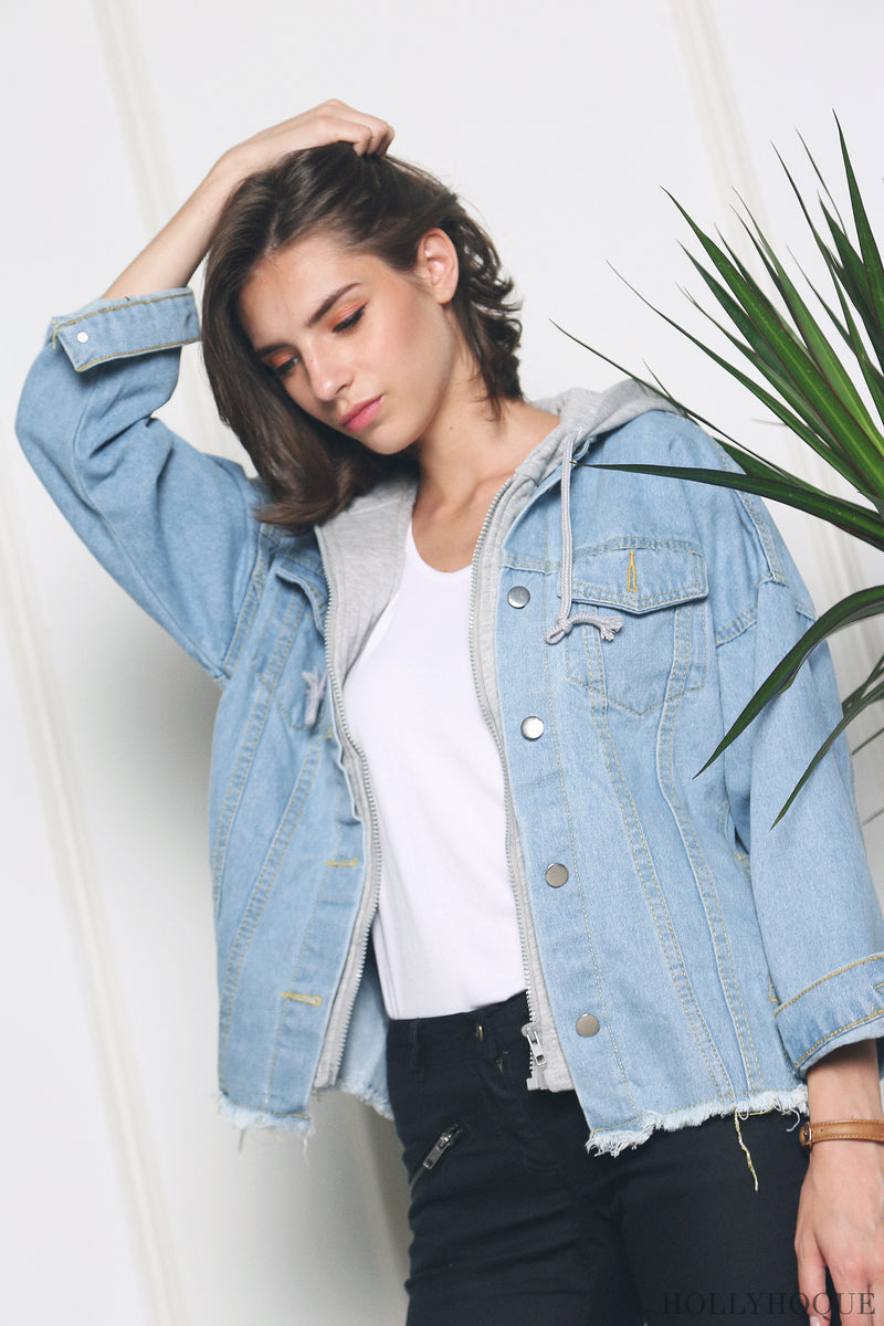 Abhy Hoodie Denim Jacket (Restock)
