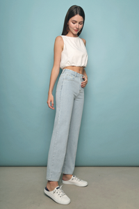 Jacky Straight Leg Denim Jeans Light Denim