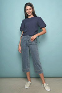 Jensa Hoop Cotton Top Navy