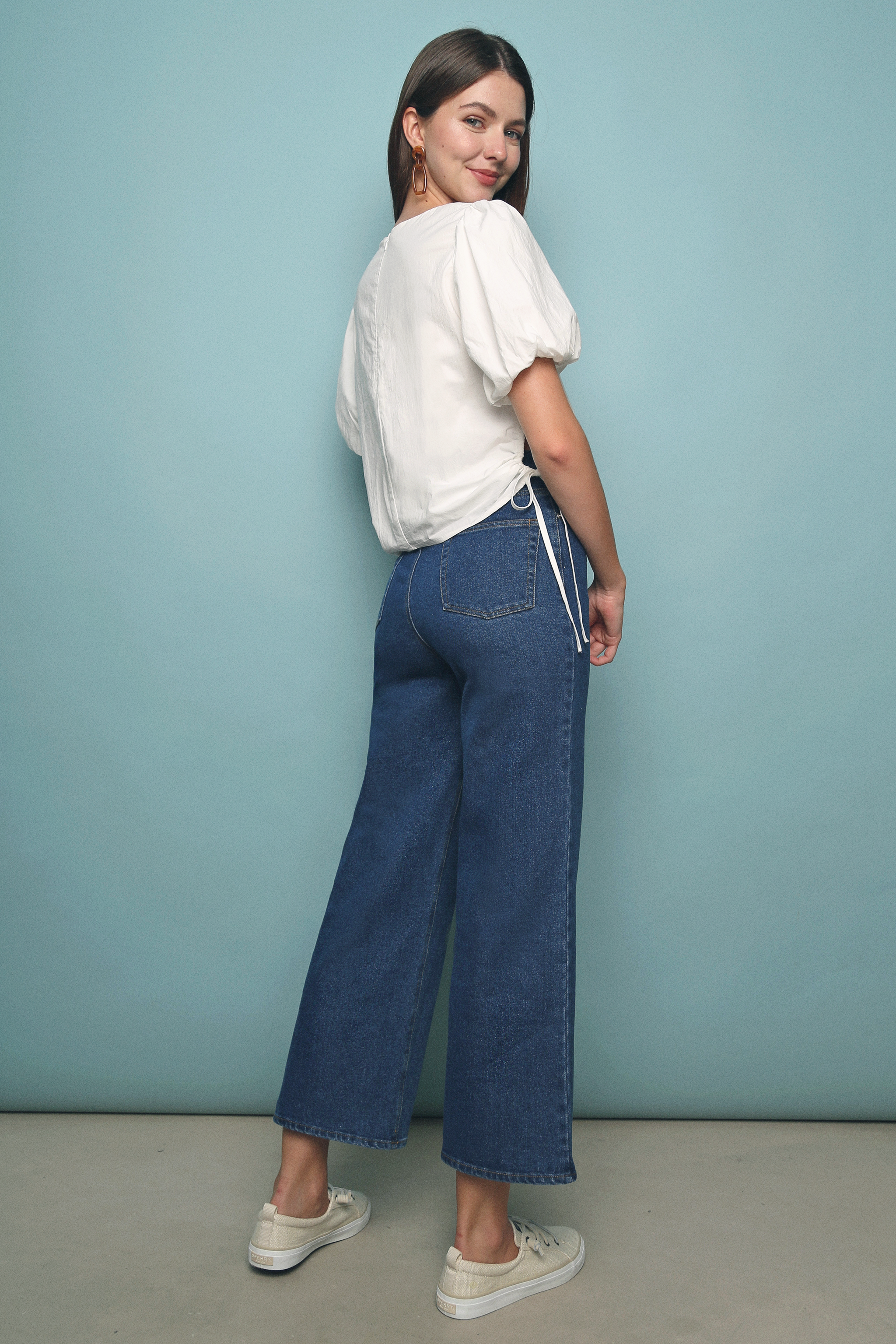 Jensa Hoop Cotton Top White